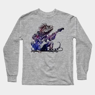 Punk Rock Iguana Long Sleeve T-Shirt